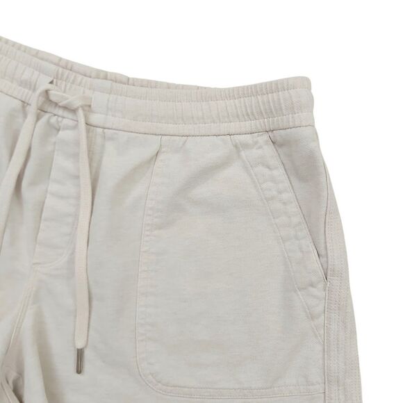 Athleta Shorts Womens 14 Beige Farallon Heathered Knit Comfy Athletic Beach - Picture 2 of 10